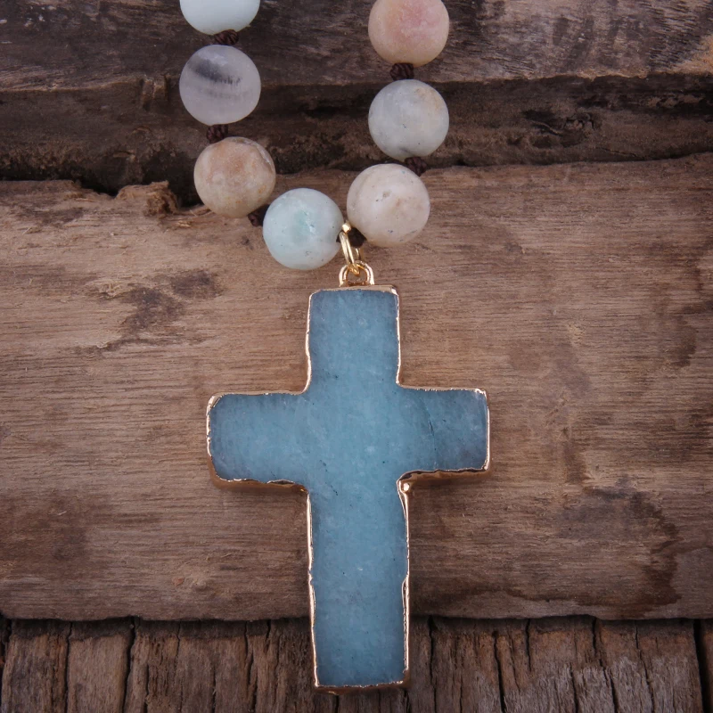 RH модные богемные племенные ювелирные изделия 8 мм натуральные камни узлом