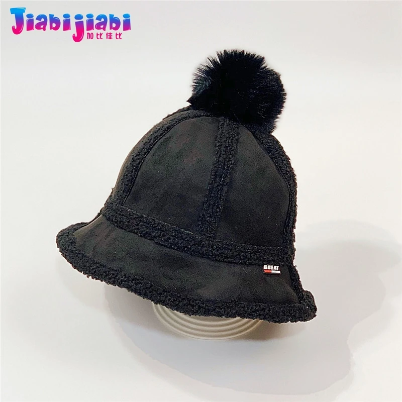 Детский головной убор в семейном стиле зимняя Вельветовая шапка из оленьей кожи