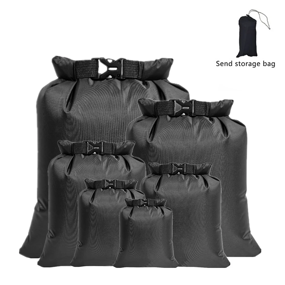 

6 PCS Outdoor Waterproof Bag Dry Sack for Drifting Boating Floating Kayaking Beach Fishing Kayak Accessories