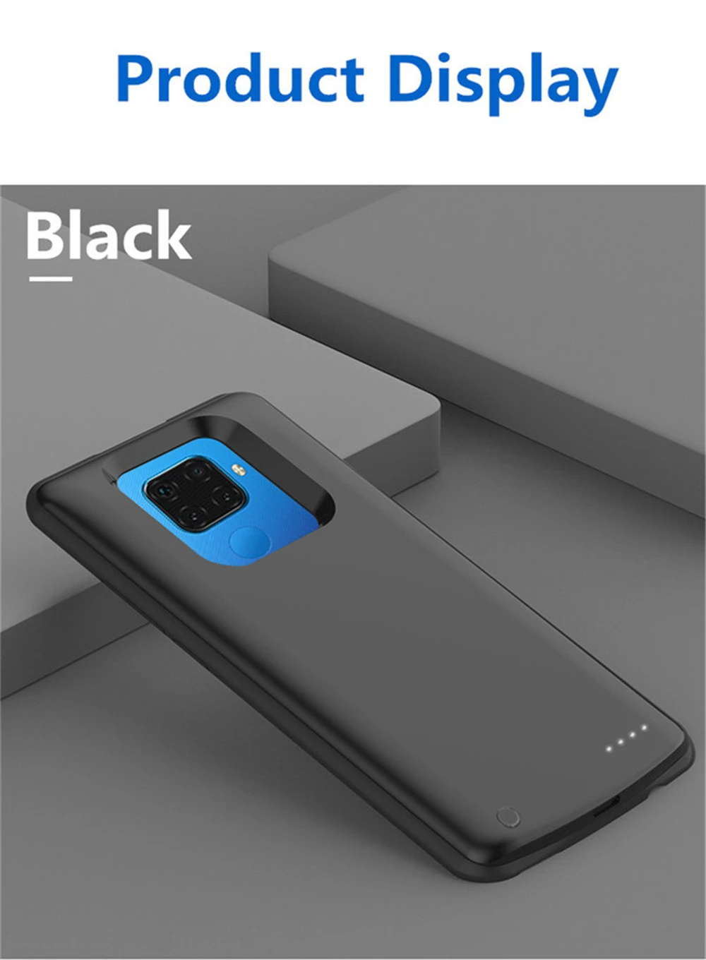 Чехол с аккумулятором для huawei Y9 Prime, внешний аккумулятор, чехол для зарядки s 6500 мАч, внешний аккумулятор, зарядное устройство, чехол