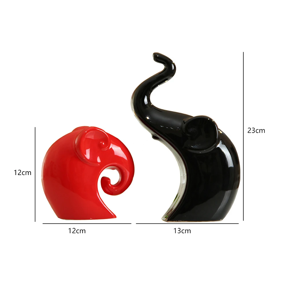 1 пара керамических слонов декоративные фигурки пар креативные подарки