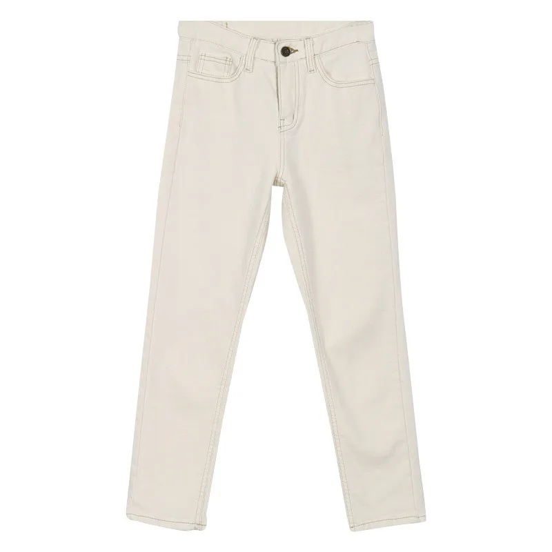 Брюки капри женские джинсовые модные штаны одежда для женщин черные белые|Узкие