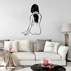 Naked Girl наклейка на заднюю стенку ПВХ наклейки на стену современная мода настенные стикеры декор для гостиной спальни росписи