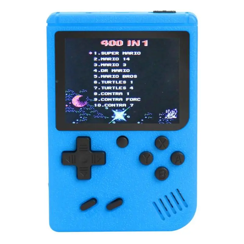 Портативный 3 дюймов Экран ручной ретро игровые консоли с 400 игры для FC игры для детей Для мальчиков в китайском стиле для маленьких девочек; английский Факультативный