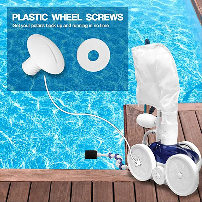 

6PCS/set 180/280 Plastic Wheel Screws Kit C-55 C55 For Polaris 180/280