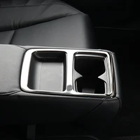 sbtmy stainless steel decorative frame for water cup holder of automobile rear armrest for honda accord 10th 2018 2019