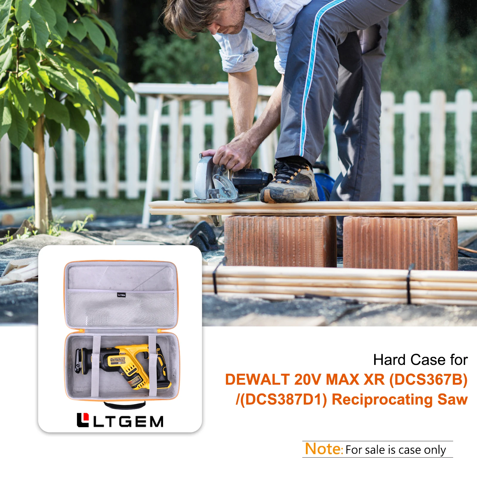 

LTGEM EVA Жесткий Чехол для DEWALT 20V MAX XR (DCS367B)/(DCS387D1) сабельная пила
