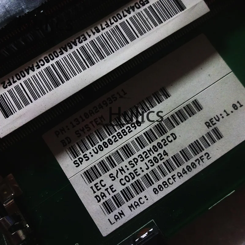 Материнская плата для ноутбука Toshiba Qosmio X870 X875 оригинальная материнская V000288290