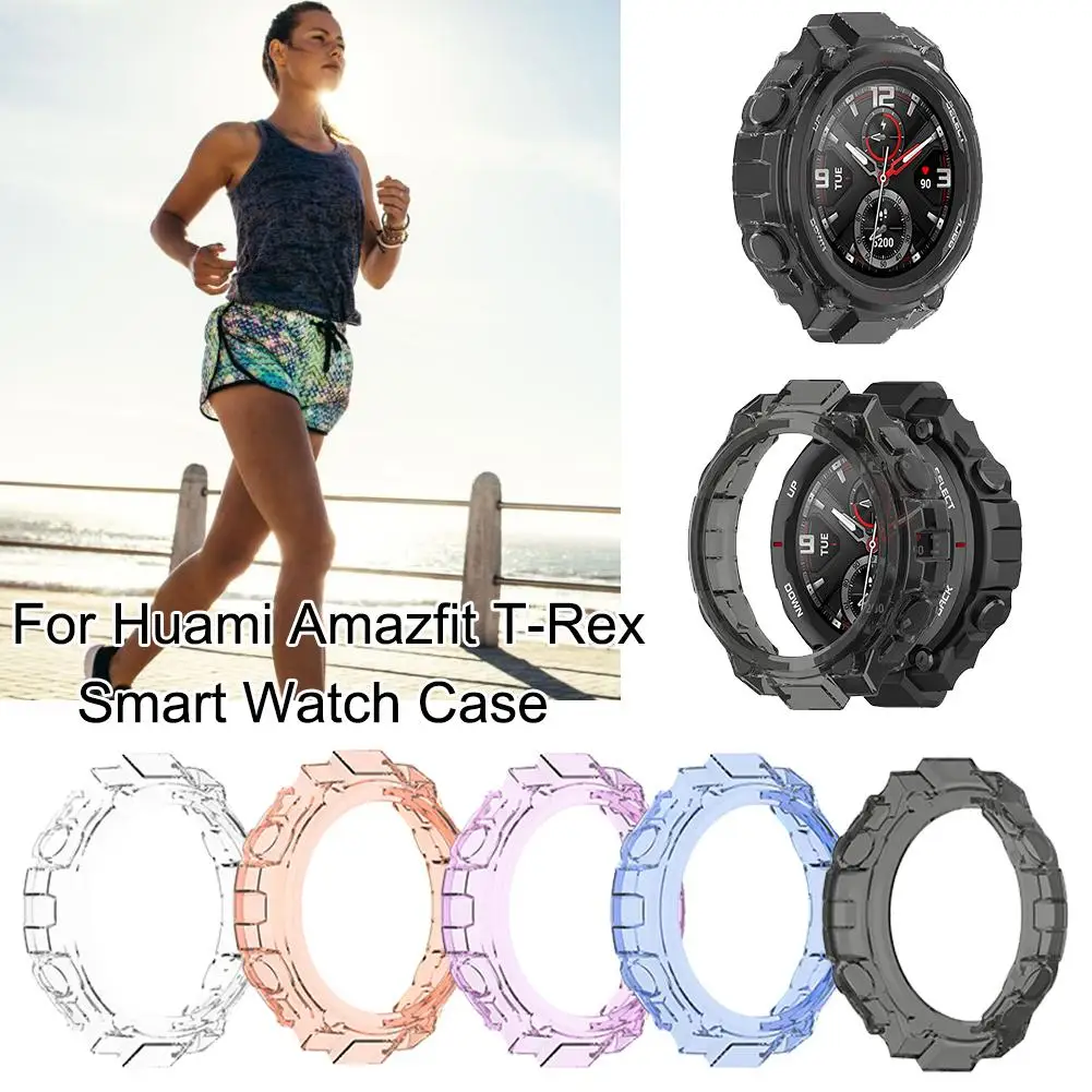 Жесткий чехол из поликарбоната для Huami Amazfit T Rex аксессуары часов прозрачный