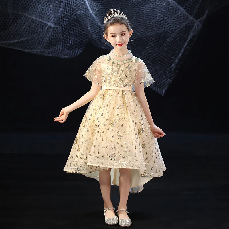 Платья для девочек с цветами 2020 г. Новое торжественное платье летнее принцессы