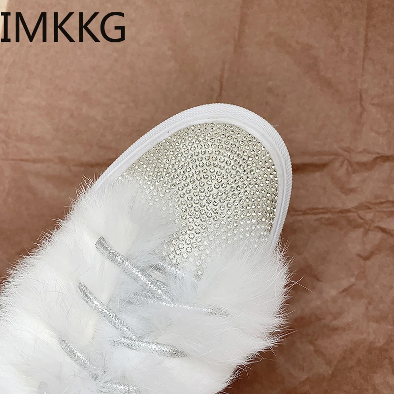 Новые зимние женские ботинки нескользящая Молодежная теплая хлопковая обувь из