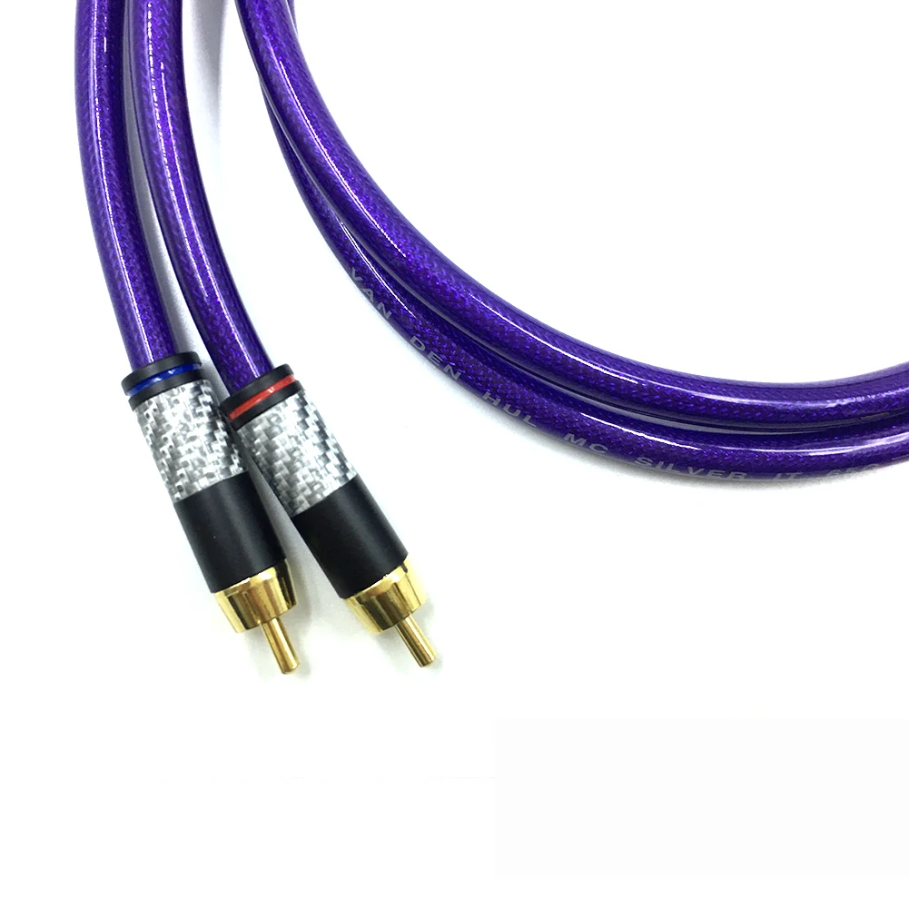 Кабель Hifi Van den Hul MC SILVER IT 65 RCA для подключения аудио позолоченный Удлинительный