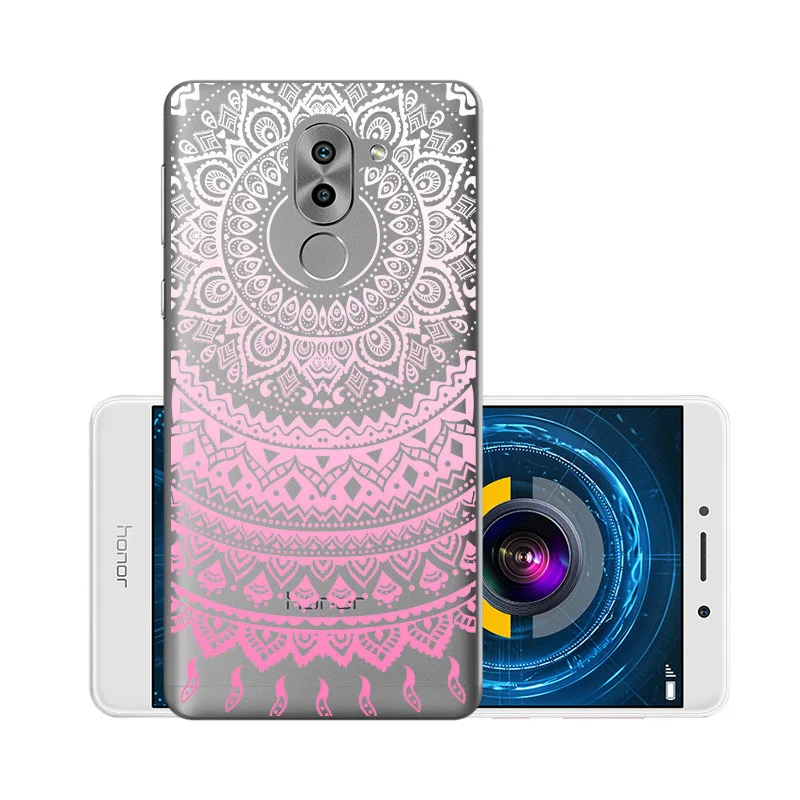 W008 Мягкий чехол из ТПУ, чехлы для huawei Honor 6X, силиконовый прозрачный чехол для huawei GR5, BLL-L21 BLN-AL10 Honor6X mate 9 Lite - Цвет: W008