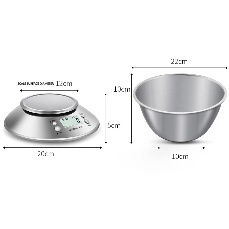 Цифровые кухонные весы из нержавеющей стали электронный прибор для измерения