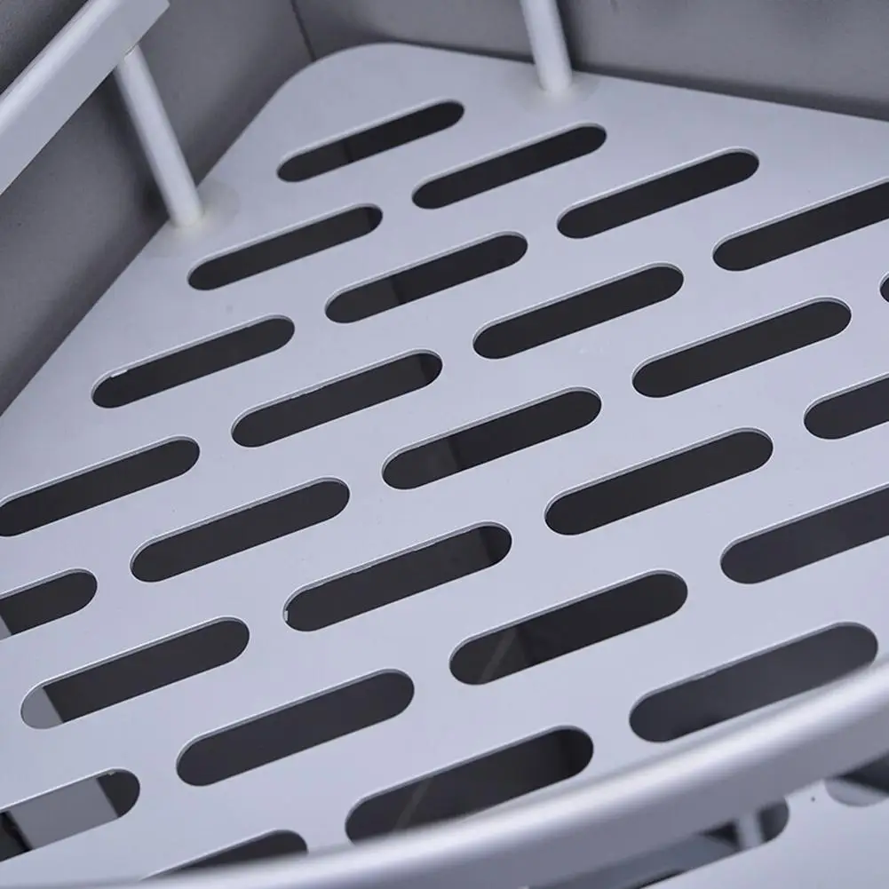 

Three Layer Triangle Bathroom Shelf Shower Shelves Alloy Storage Soap Shampoo Aluminum Rack Holder Organizer