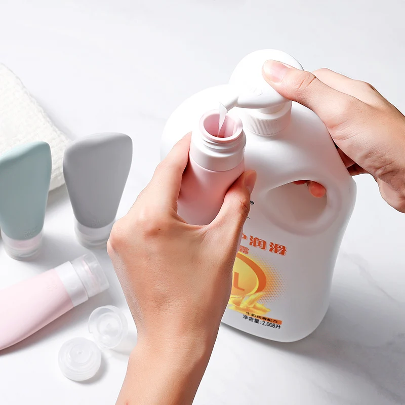 60/90 мл портативные многоразовые косметические контейнеры силиконовая