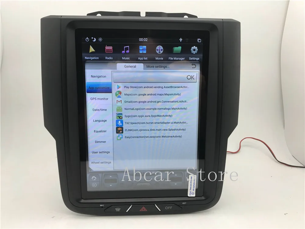 10,4 ''Tesla стиль Android 8,1 автомобильный dvd-плеер gps навигация для Dodge ram 1500- стерео CARPLAY HDMI радио авто ips PX6