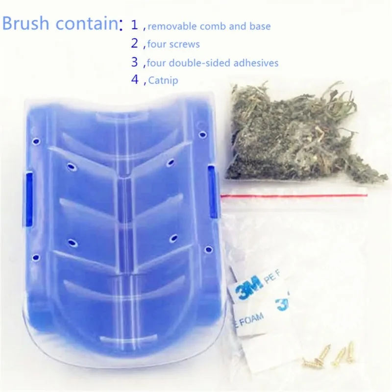 

2pcs Cats Brush Corner Cat Massage Face Tickling Comb Self Cat Rubs Brush Comb the a with Cat Grooming Pet Products