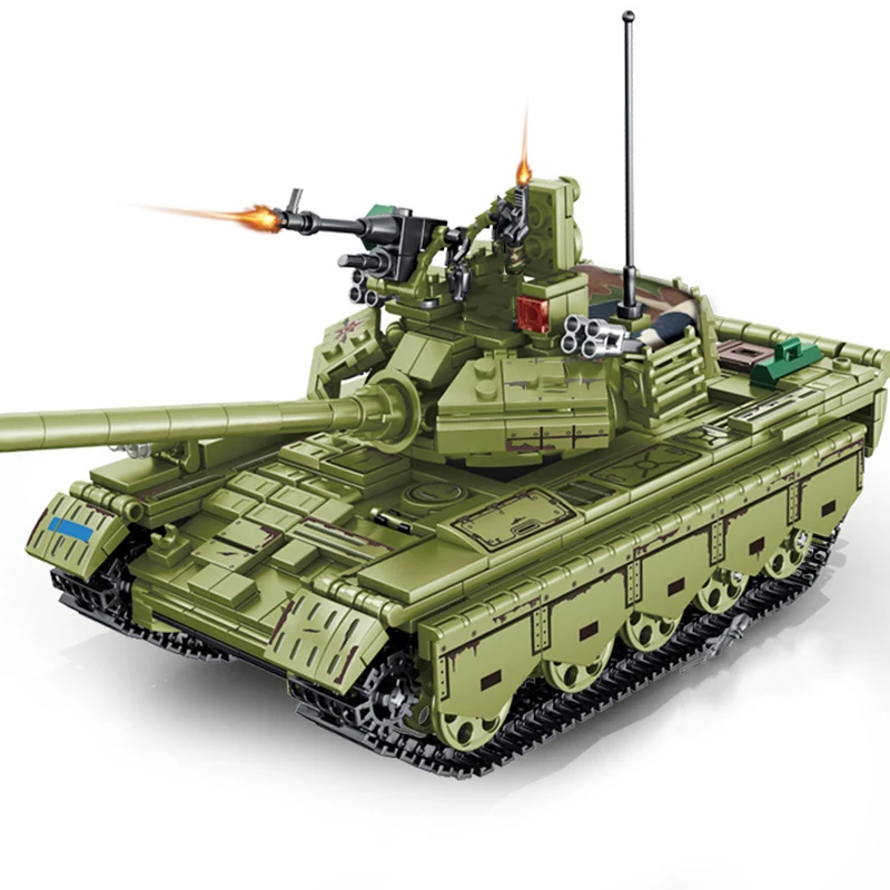 Кирпич Творческий Классический DIY Танк мальчик военная модель комплект