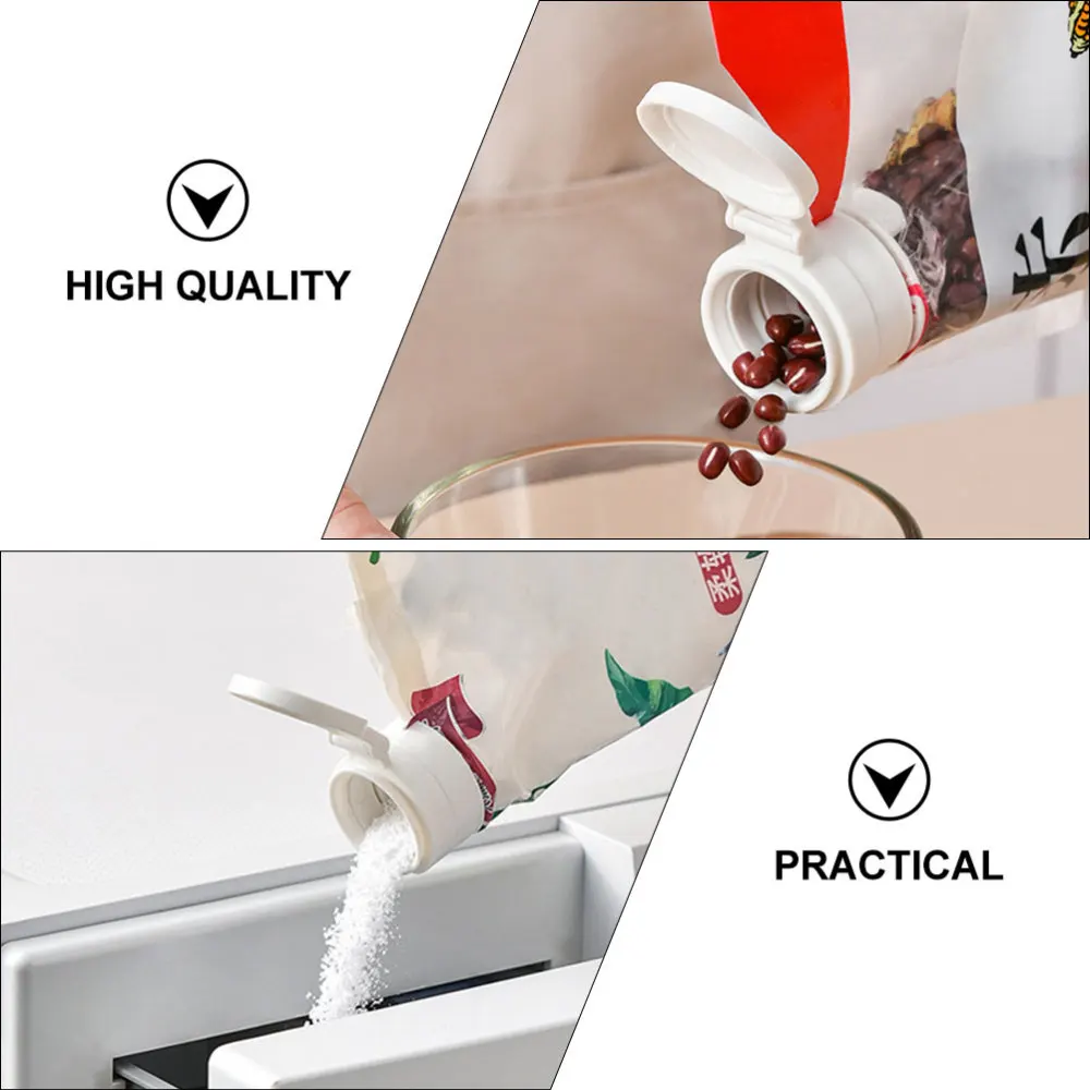 

6pcs Food Sealing Clips Portable Practical Sealing Clamps for Home (White)