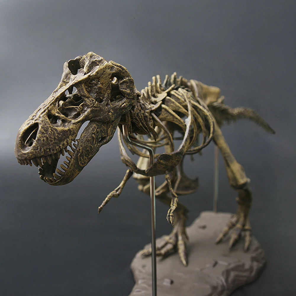 4D строительные блоки Моделирование большой динозавр Fossil Tyrannosaurus собрать скелет модель игрушки для детей подарок