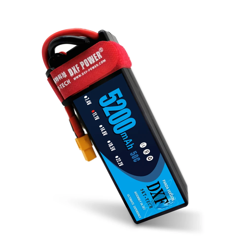 аккумулятор dxf 3s 5200 мач 50c 111 в 8000 мач 110 c rc lip