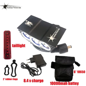 solarstorm x3 led bicycle lighting 4 modes bike front light cycling lamp lantern usb rear 10000mah battery pack mtb safety equip free global shipping