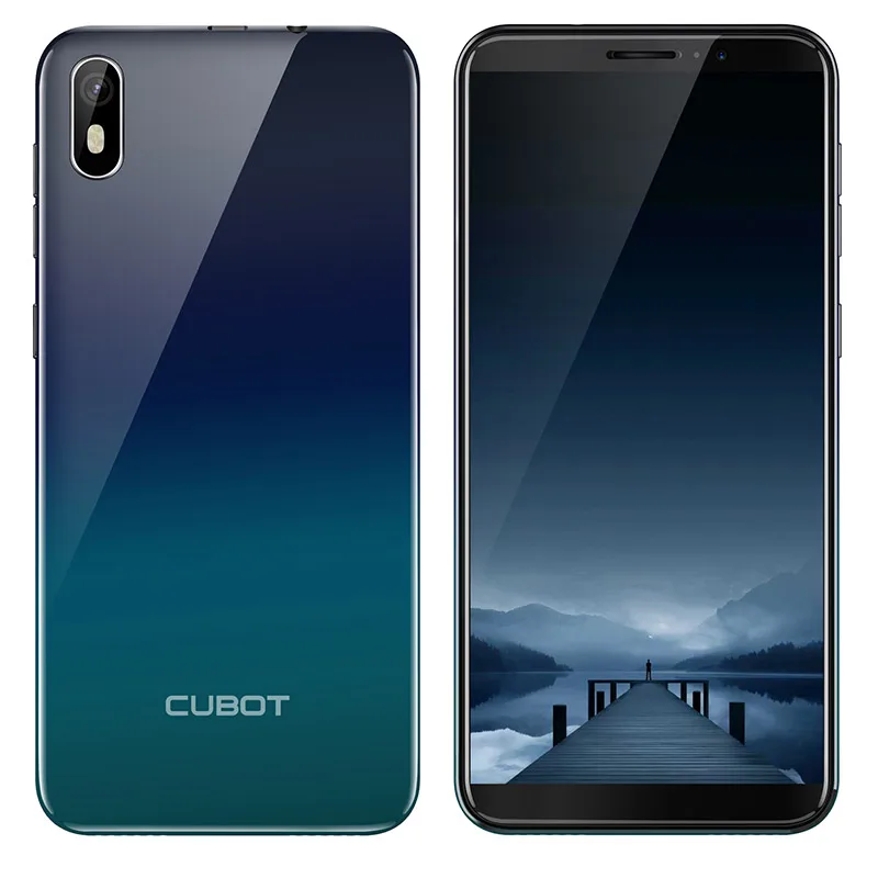 Gradient Cubot J5, 5,5 дюймов, 18:9, полный экран, 2 ГБ, 16 ГБ, MT6580, четырехъядерный смартфон, Android 9,0, 2800 мА/ч, 3G, две Nano Sim, мобильный телефон - Цвет: Gradient