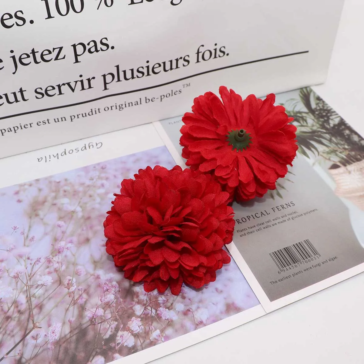 5 pcs red 1 шт. 38 см Искусственный Одуванчик цветок шелк гиацинт цветочное свадебное украшение для дома вечерние украшения для сада отеля - Цвет: 5 pcs red