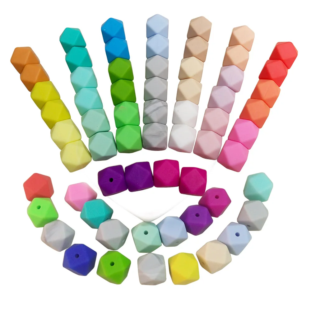 Прорезыватель для зубов BOBO.BOX 20 шт. силиконовые бусины 14 мм Пищевая силиконовая