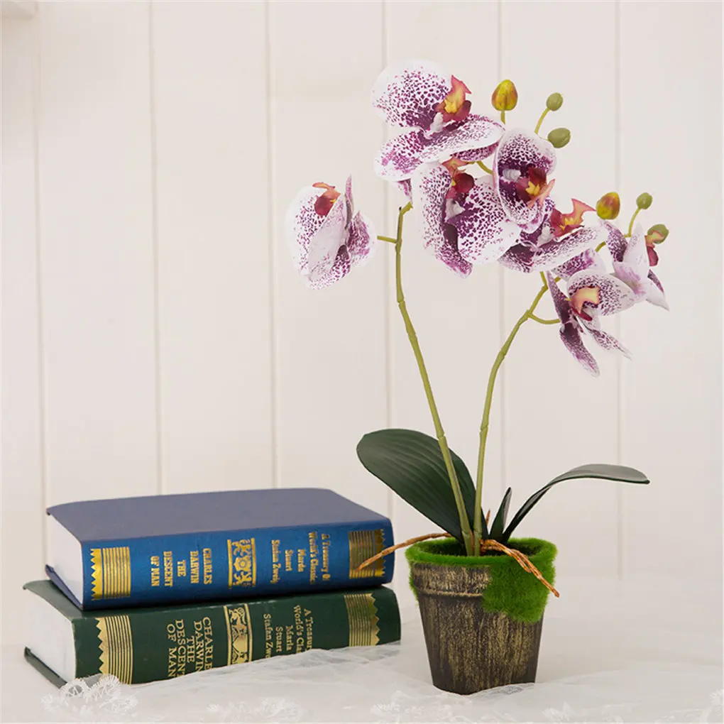 Искусственное растение фаленопсис имитация ткани цветок украшение для вечерние