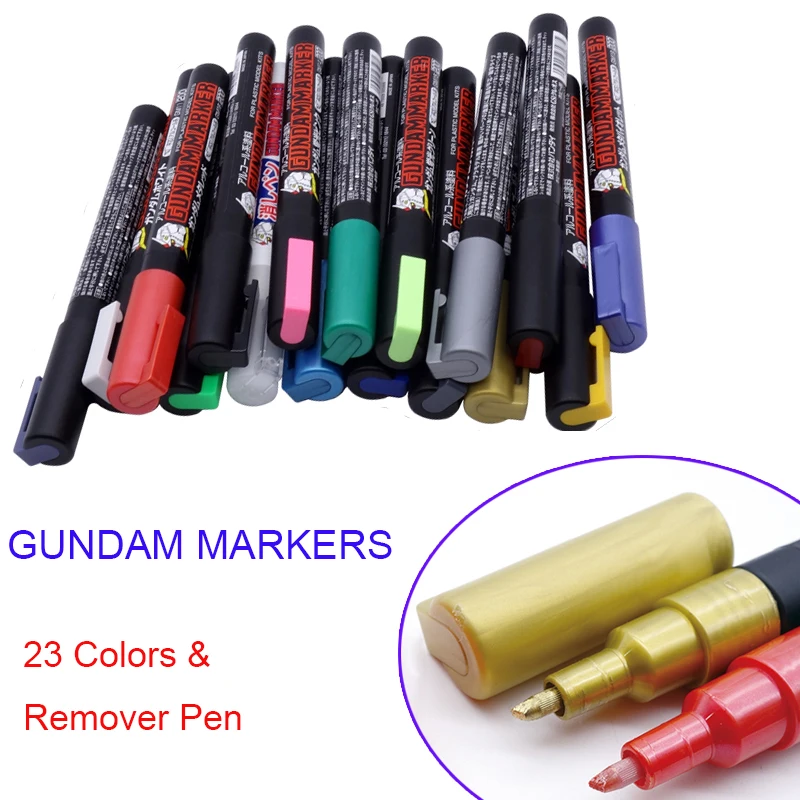 Маркеры s GUNDAM масляные 23 цвета набор ручек с крючком для подкрашивания | Игрушки и