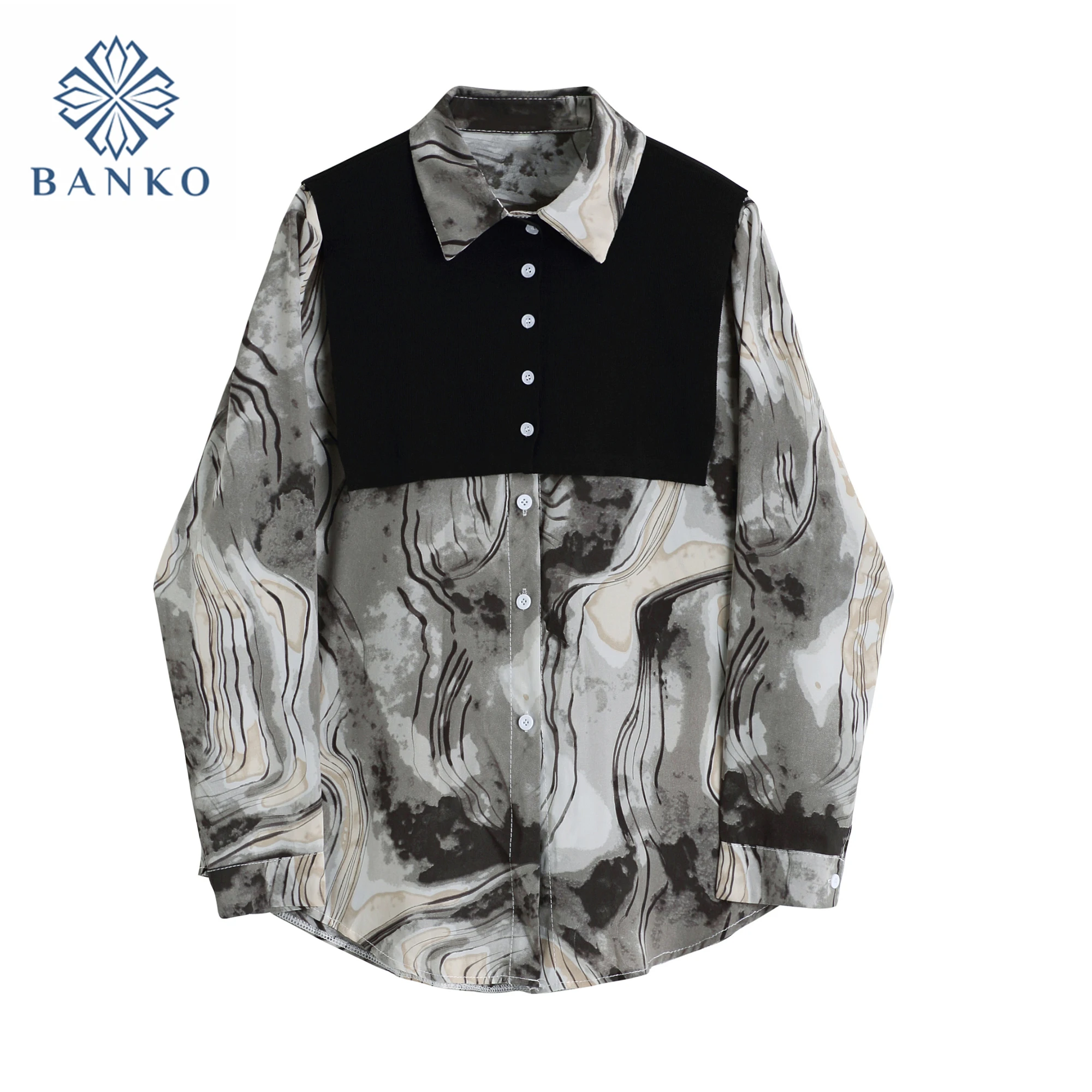 Кардиган женский оверсайз с длинным рукавом блузка шалью модная уличная