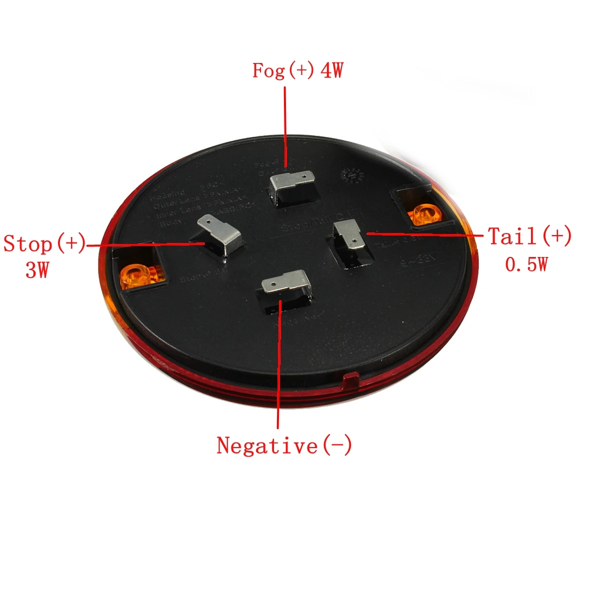 

12V 24V Universal LED Car Tail Trailer Lights Truck Caravan Tail Light Rear Brake Stop Indicator Turn Signal Lamp 3 Function