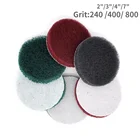 2 шт.-20 шт. 2 дюйма 3 дюйма 4 дюйма 7 дюймов полировальная мочалка зернистость 240 400 800 крючок-петля очищающий диск наждачная бумага самоприлипающая