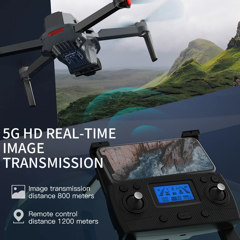 ZLL SG907 MAX 5G WIFI FPV GPS Dron con c&aacute;mara 4K HD 3 ejes card&aacute;n sin escobillas plegable profesional Drones RC Quadcopter-5