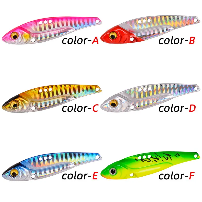 1pcs 7/10/14/25g Metal Vib Jig Lures Blade Lure Sinking Vibration Baits Artificial Vibe for Bass Pike Perch Fishing Lure Tackle images - 6