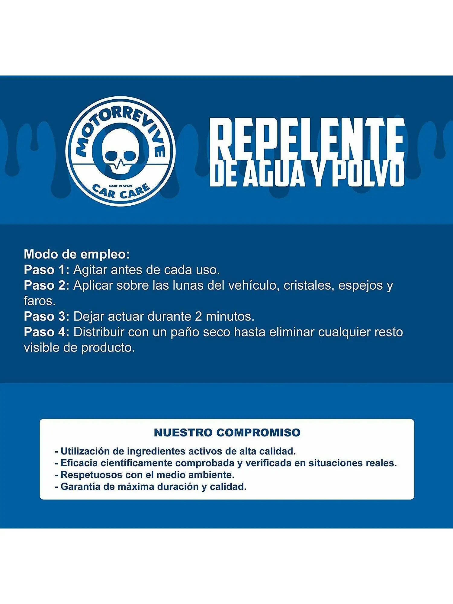Motorrevive - Repelente de Agua y Polvo para Coche Antilluvia 400 ml | Автомобили и мотоциклы