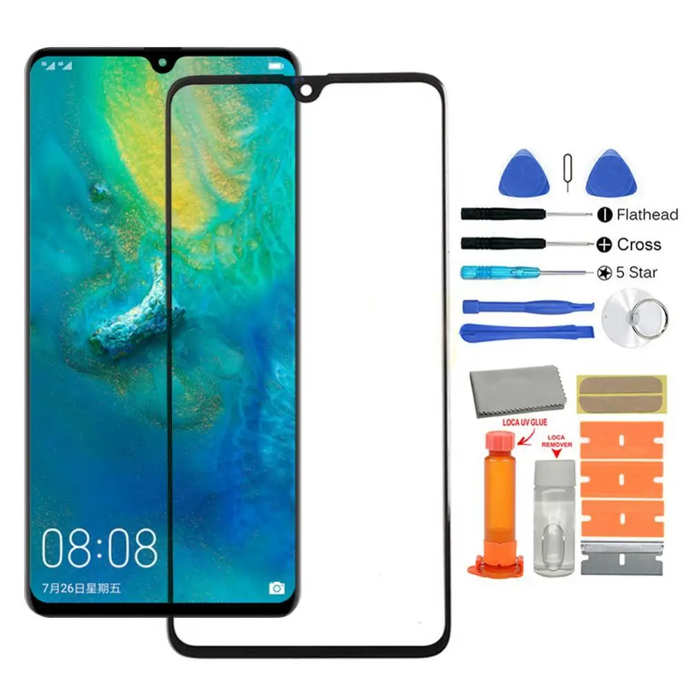 

Replacement AMOLED Front Glass Screen Repair Kit for Huawei Mate 30 P20 P30 Pro