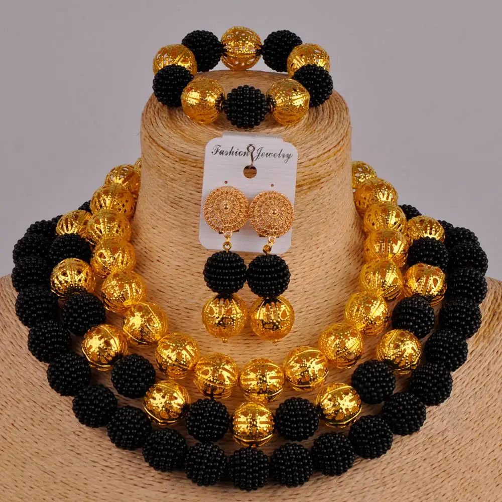 Модные Разноцветные Африканские свадебные бусы комплект ювелирных изделий в