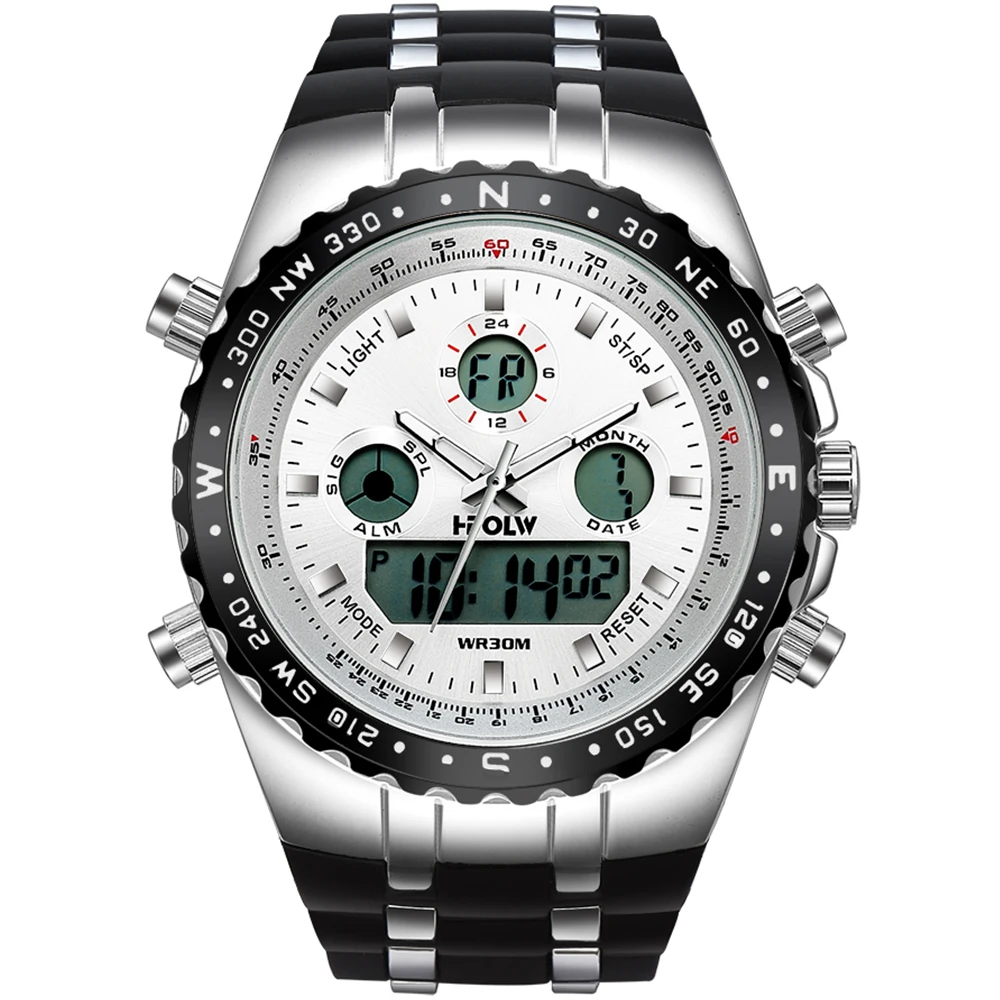 Высококачественные мужские брендовые Роскошные спортивные часы кварцевые