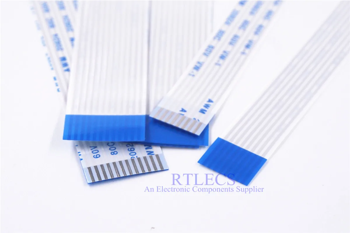 1 Piece FFC FPC Flexible Flat Cable 1.25 mm Pitch 4 5 6 7 9 10 12 14 15 16 20 30 40 60 80 PIN 1000 Length Same Contact Type A |