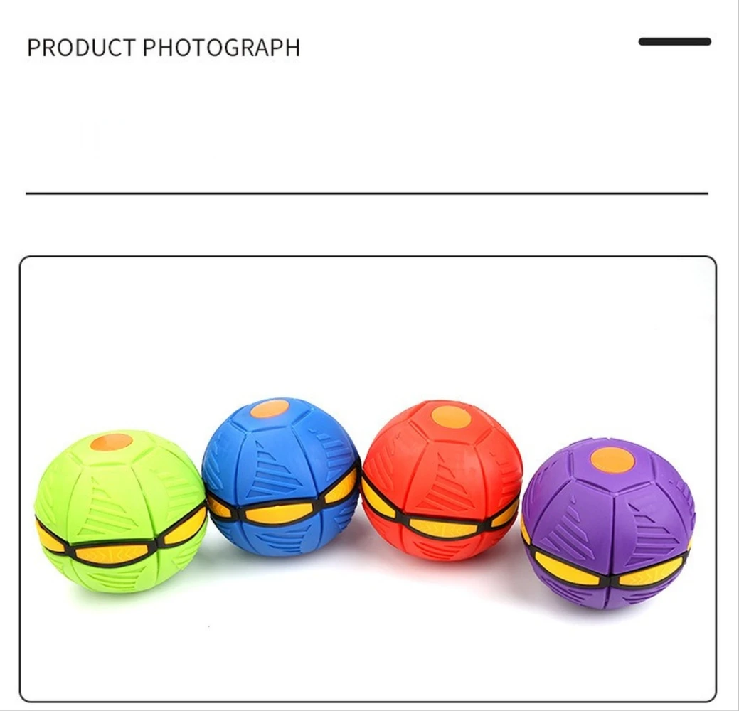 Летающий НЛО плоский бросать диск мяч со светодиодсветильник кой игрушечная