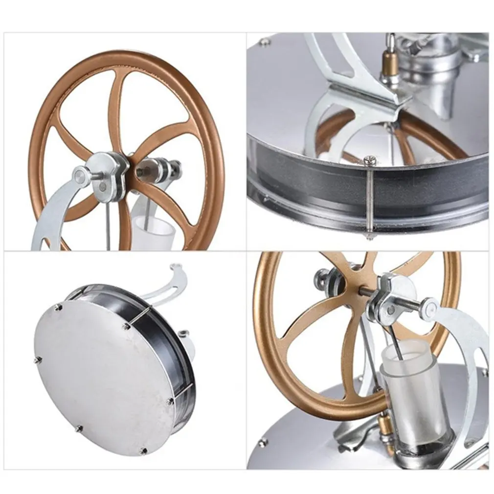 

DIY Low Temperature Stirling Engine Motor Model Heat Steam Education DIY Model Toy Gift For Kids Craft Ornament Discovery Toy