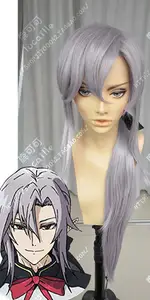 Seraph of The End Ферид Батори длинные прямые серые термостойкие синтетические волосы Косплей Хэллоуин вечерние НКА + бесплатная шапочка для парика