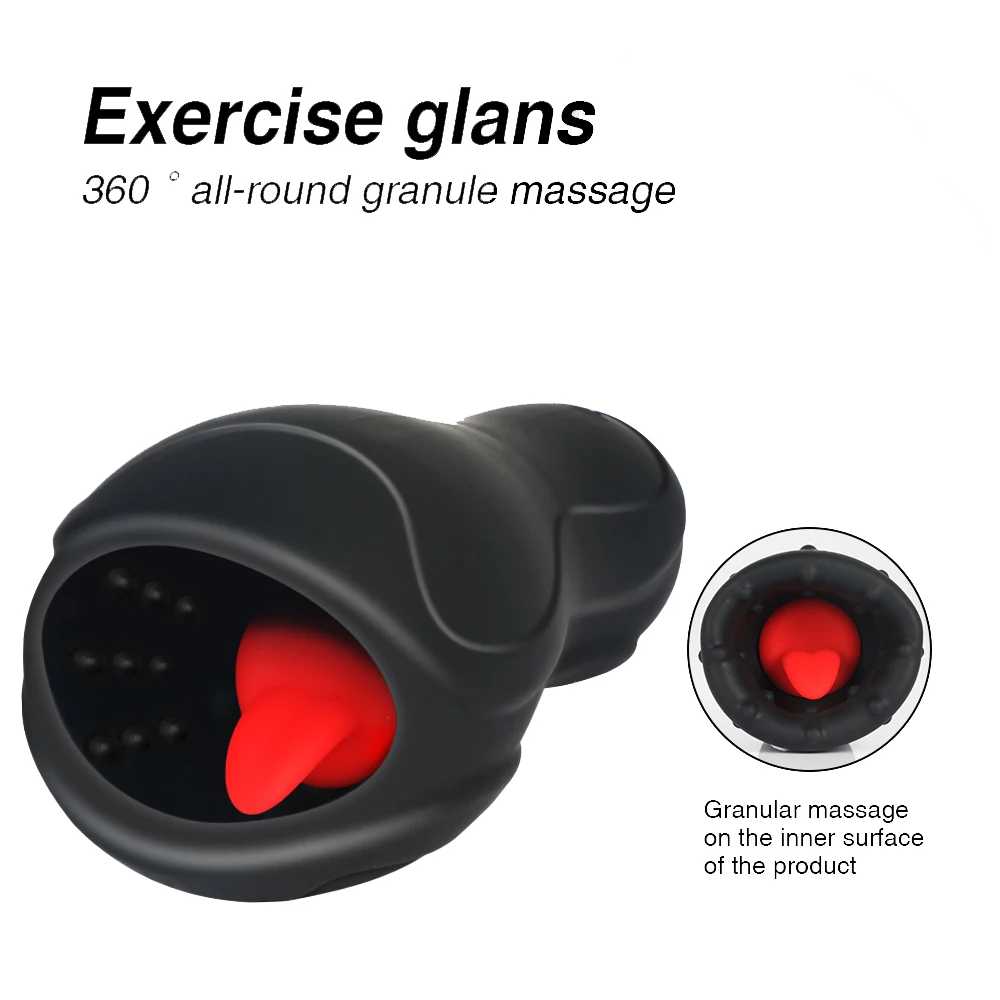 Мужской мастурбатор вибратор для головки члена USB Перезаряжаемый Массажер