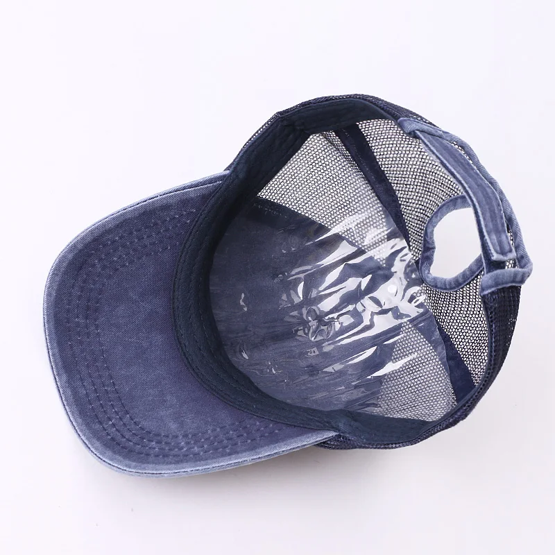 Бейсбольная кепка с дырками в виде конского хвоста Женская бейсбольная s на лето