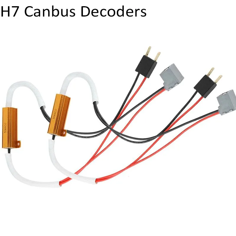 2 шт. преобразователь can шины H7 12V светодиодный адаптер Canbus Error Free ar головной