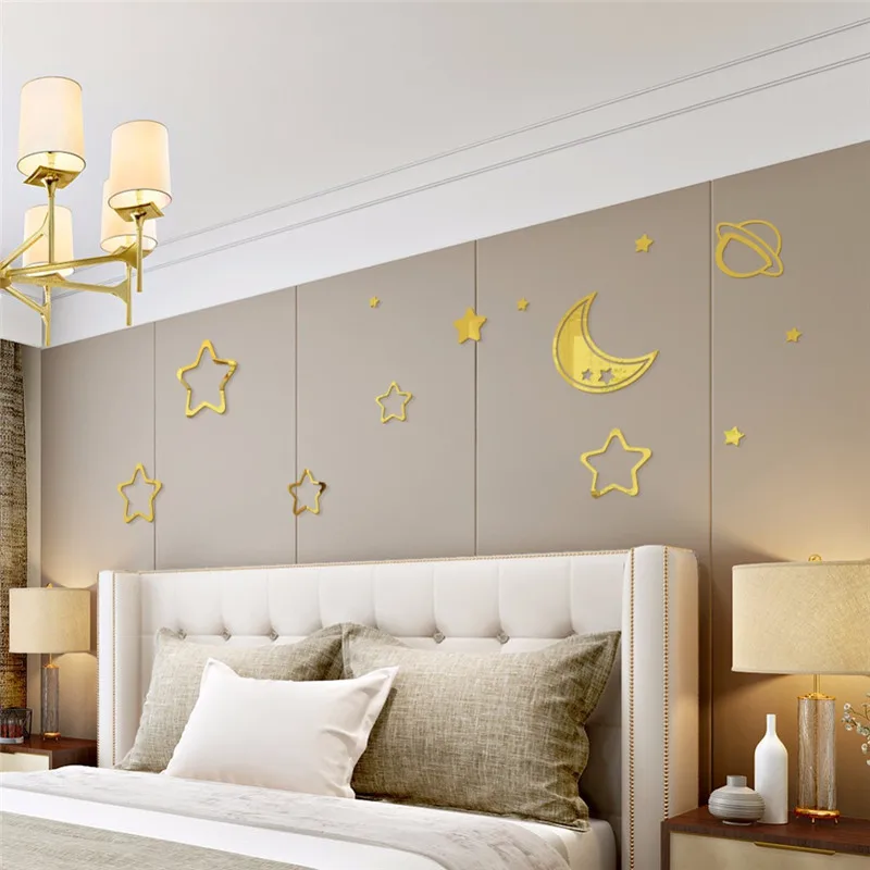 Детские зеркальные акриловые наклейки 3D на стену|Наклейки стену| |