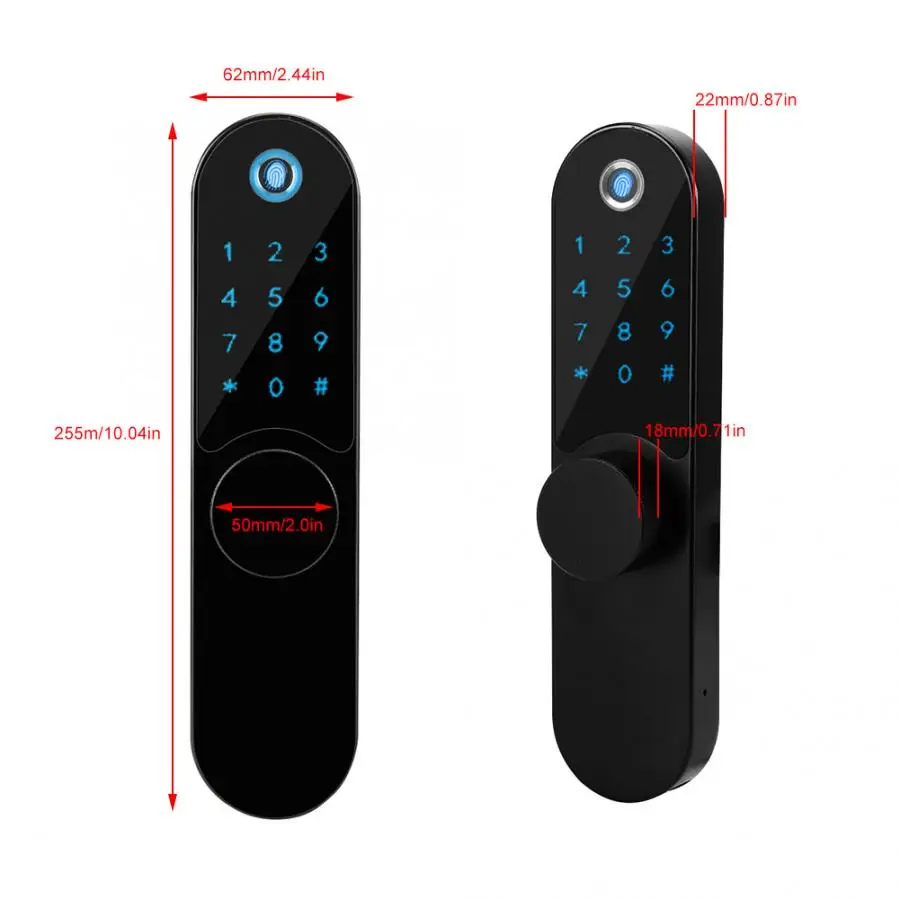 Smart Fingerprint Password Unlock Door Lock Magnetic Card Anti-Static Ultra-Thin Doorlock | Безопасность и защита